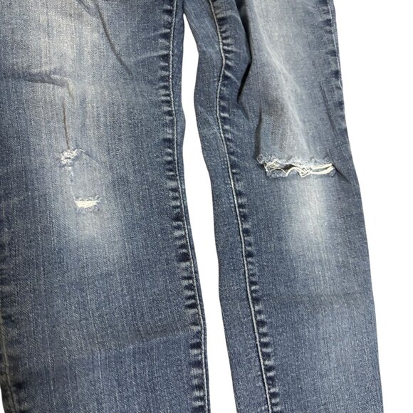 Kut From The Kloth Jeans 6P High Rise Toothpick Skinny Distressed Rips - Picture 3 of 8